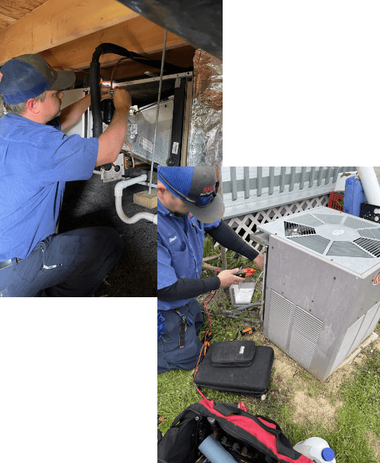 Shafer Heating & Cooling, LLC Techs at work